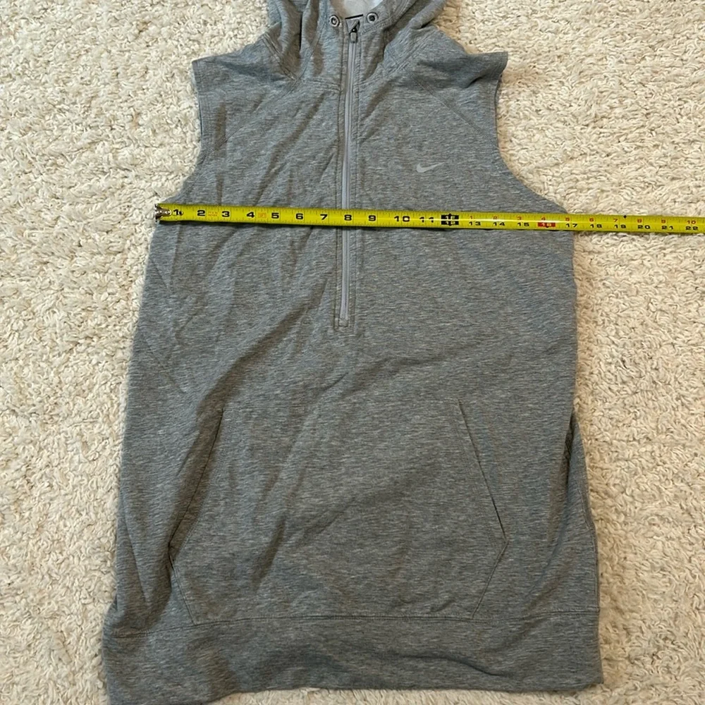 NIKE M hoodie 3/4 zip vest withh kangaroo front pocket